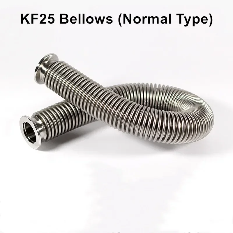 KF25 Normal Type 100-1000mm High Vacuum Bellows Stainless Steel 304 Fast Hose Bellows Pipe Bellows Has Been Tested for Leaks