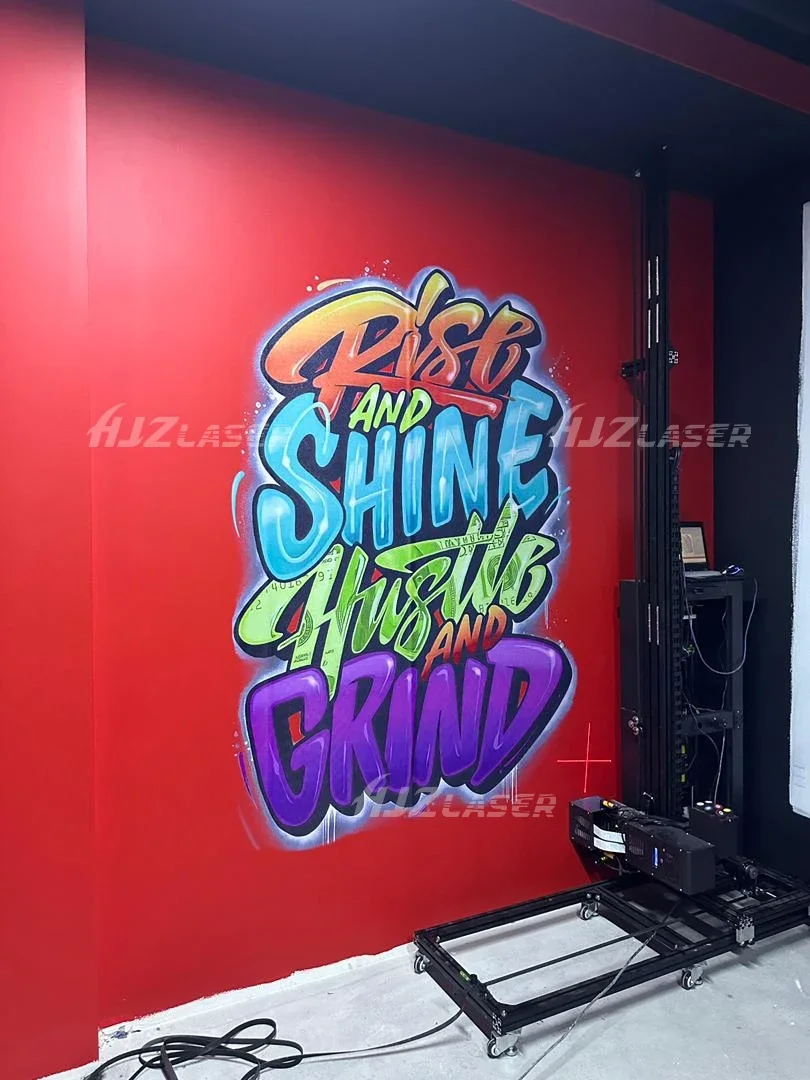 2025 3 في 1 طابعة عجلة المسار للديكور تصميم الطلاء اللوحة الطباعة روبوت التلقائي المحمولة طابعة حائط ثلاثية الأبعاد #6