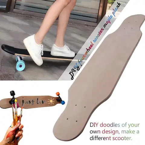 CM 9 Layer DIY Graffiti Long Board Road Skateboard Panel Four Wheel Scooter Maple Board