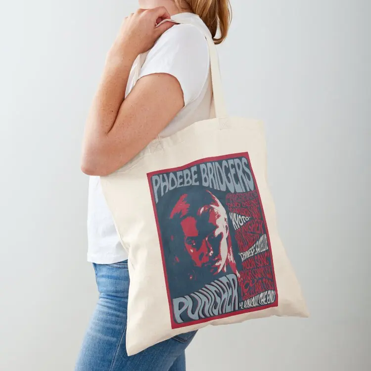 

Phoebe Bridgers Psychedelic Punisher Tote Bag reusable shopping bags large tote bag Cloth bag Shopper handbag