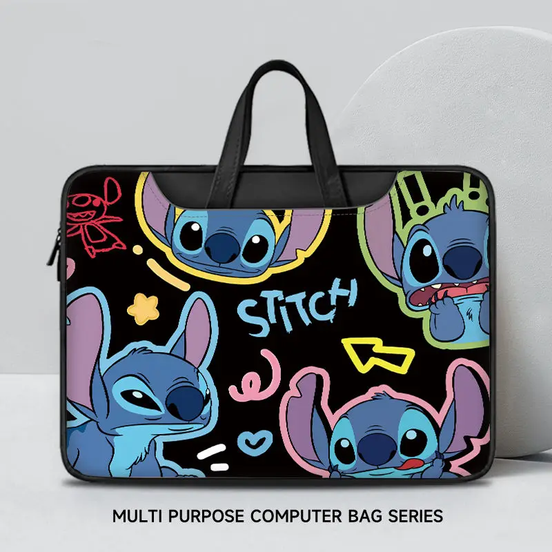 New Disney Stitch PU computer bag portable suitable for notebook Lilo and Stitch Apple macbook pro 15.6 14 16 inch holiday gift