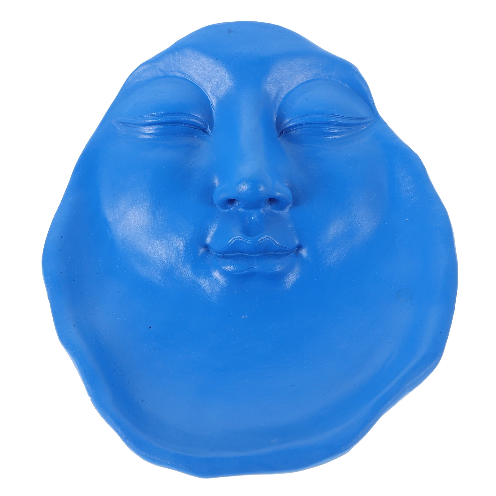 

1pcs Creative Resin Jewelry Tray Face Art Design Decorative Storage Dish For Rings Candles Vanity Home Decor Aesthetic Bedroom