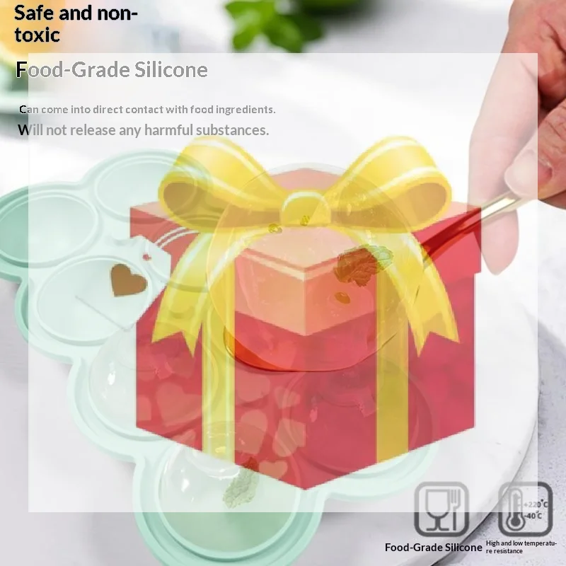 

【HG】Large Silicone Ice Cube Trays - Easy-Release No Leakage Perfect For Whiskey Cocktails Juice And Parties