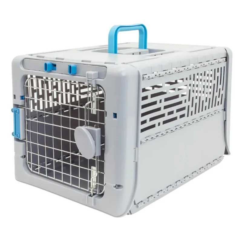 

SportPet Small 19" Collapsible Plastic Pet Kennel Dog, Cat, Small Animal