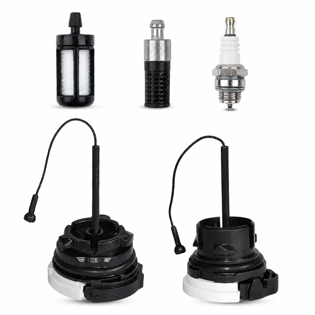 For Stihl MS210 MS250 MS260 MS290 MS390 MS440 MS460 HT100 HS46 MS240 Fuel Oil Cap Filter Spark Plug Kit OEM 0000 350 0525 3504