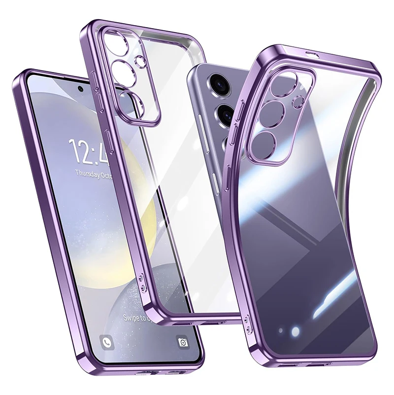 Силиконовый мягкий чехол из ТПУ с покрытием для Samsung Galaxy A05 A15 A25 A35 A55 A04S A14 A24 A34 A54 A12 A22 A32 A52 A72 A82 M14 M53 F14
