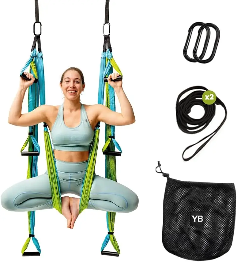 

Swing Set for Home & Outdoor | Easy Setup for Strength, Balance & Back Pain Relief | Adjustable Straps & 600lb Capacity,