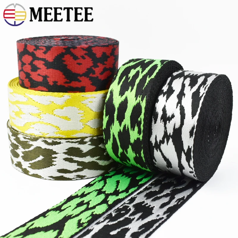 

1/2/3M 38mm Thickened Jacquard Webbing Tape Strap For Bag Polyester Webbings Ribbon DIY Backpack Clothes Decorative Belt