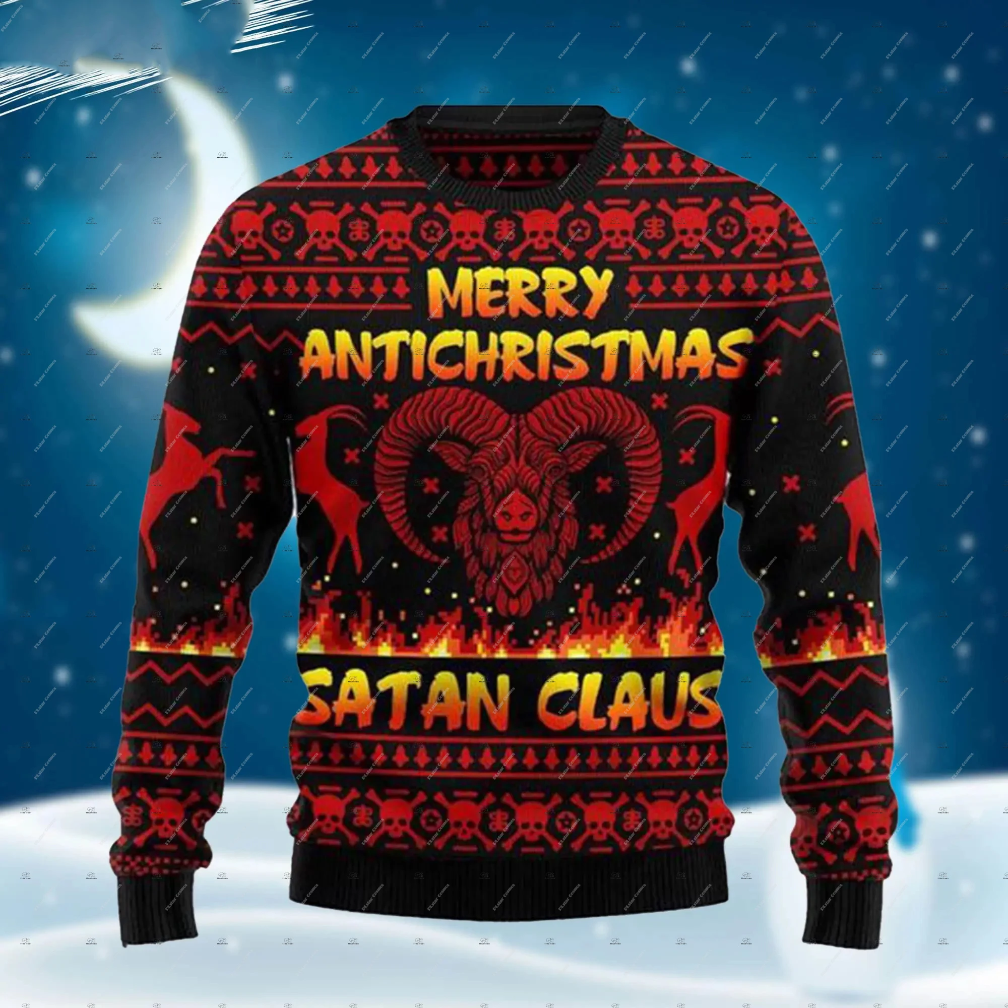 Christmas Cosplay Santa Claus Pet Anime Cartoon Retro Vintage Winter Ugly Sweater 3DPrint Harajuku Pullover Funny Long Sleeves P