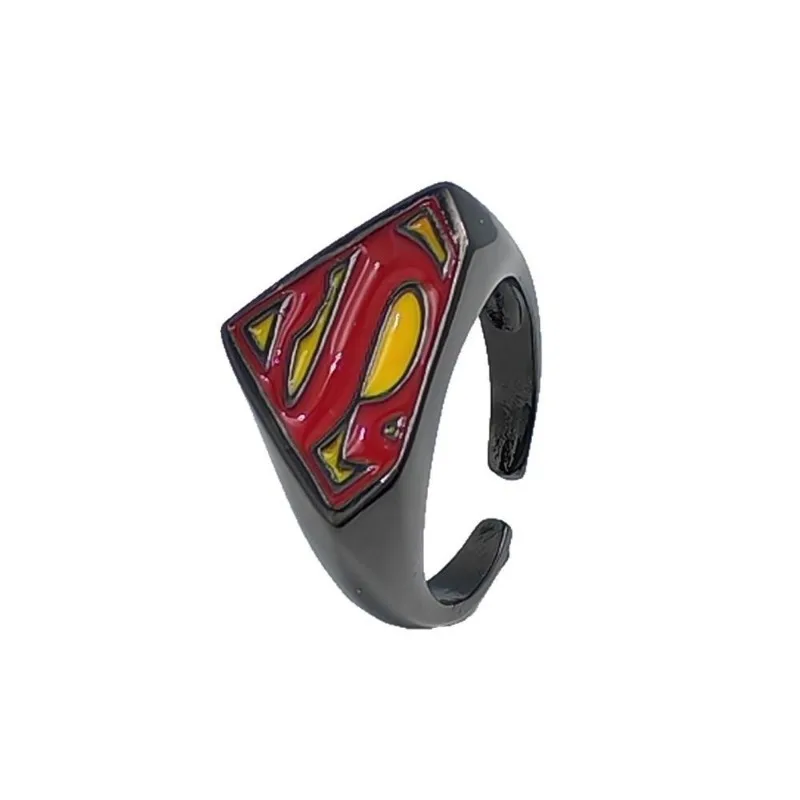 BeastKingdom Justice League Superman شخصية إبداعية مطلية بالمينا حلقة مفتوحة أنيمي الطرفية الكرتون البنصر الهدايا #2