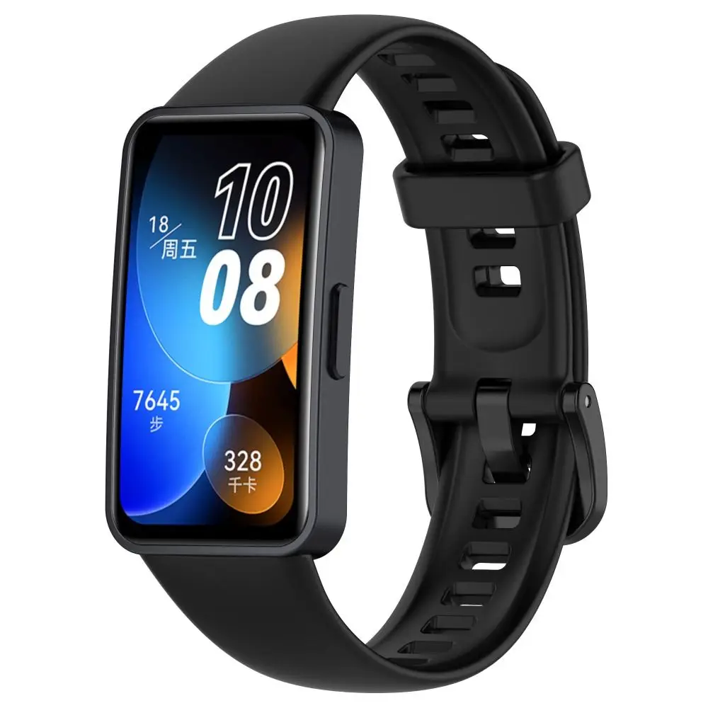 ใหม่ซิลิโคนอ่อนนุ่มสําหรับ Huawei Band 9/8 นาฬิกาสร้อยข้อมือกีฬาสําหรับ Huawei Band 8 อุปกรณ์เสริมนาฬิกาสมาร์ท