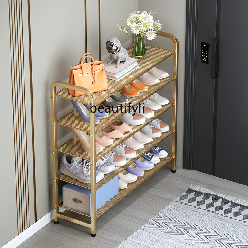 

zqHousehold Simple Light Luxury Multi-Layer Dormitory Rental Storage Shoe Cabinet Dustproof