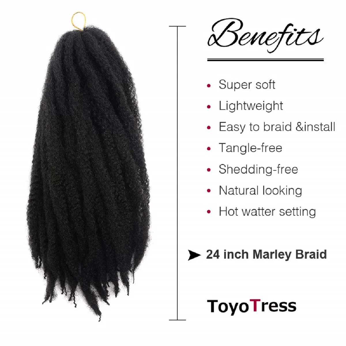 Afro Kinky Twist Crochet Synthetic Braid hair , Kanekalon Fiber Marley Hairs Extensions, Senegalese Curly, 24inch, 65g/pack