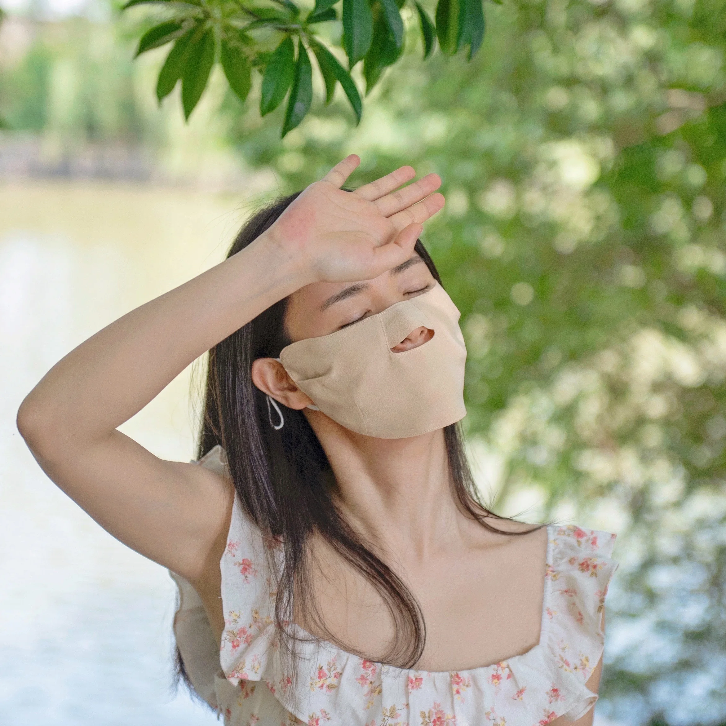 

Шелковая маска для лица: дышащая, с защитой от солнца, от синего света, маслостойкая, гипоаллергенная, с УФ-защитой