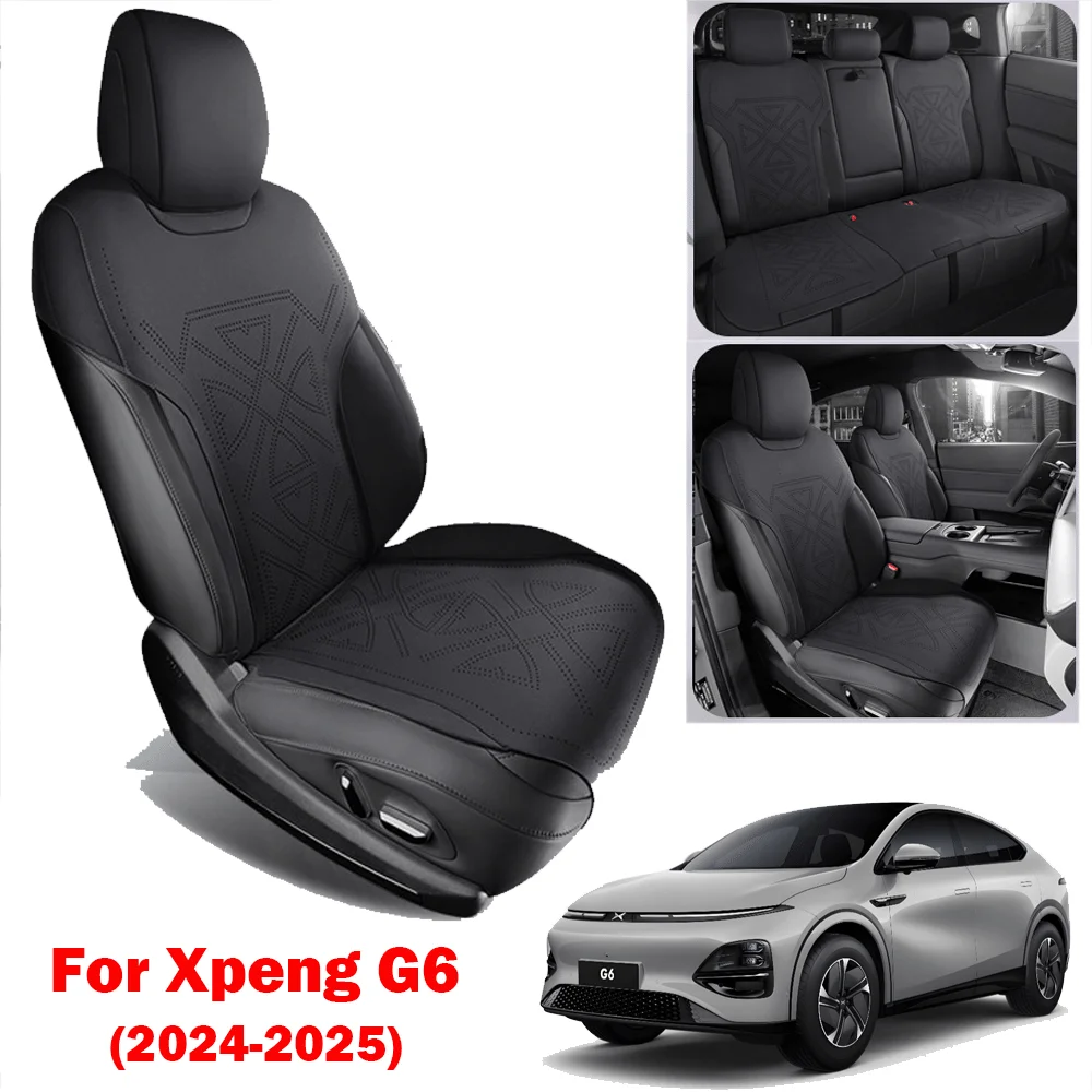 

Чехол на автомобильное сиденье Xpeng G6, 5-местная подушка, меховая кожа, пористость, аксессуары для интерьера, полузавернутая вентилируемая четырехсезонная подушка