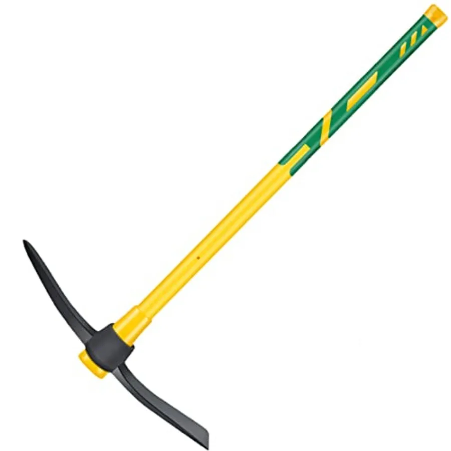 

GloriousAMC Heavy Duty Mattock, 36" Fiberglass Handle,,Steel, Multipurpose Garden Tool, Chopping Soil, Gardening