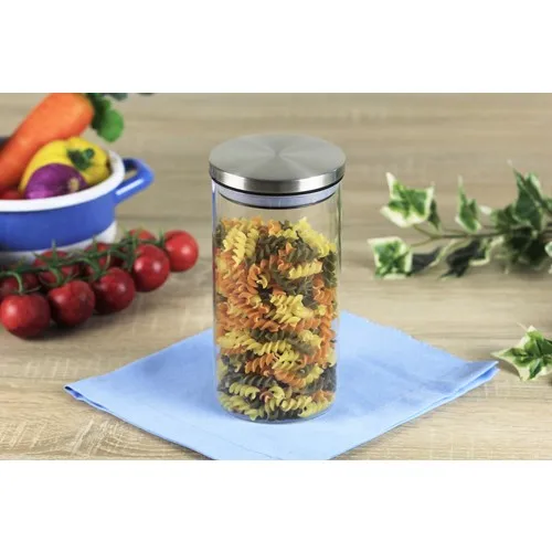 Boron & More Steel Lid Borosilicate Jar 910Ml