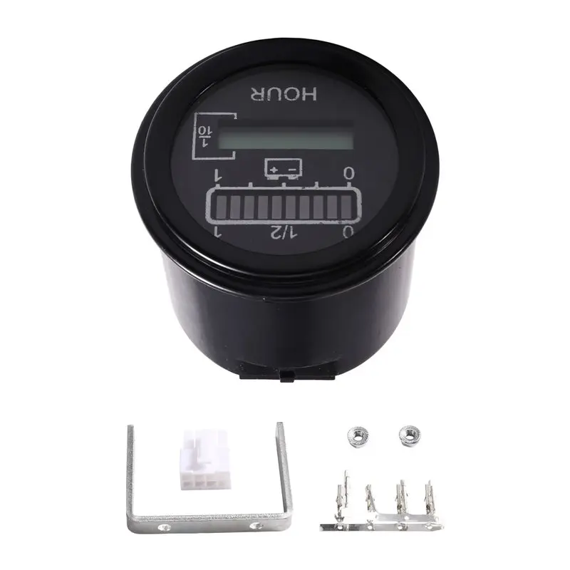 【Top Sale !!】Battery Gauge Indicator 52Mm 24V 48V Battery Capacity Voltage Meter Monitor 803 803RB2448BCJ3010