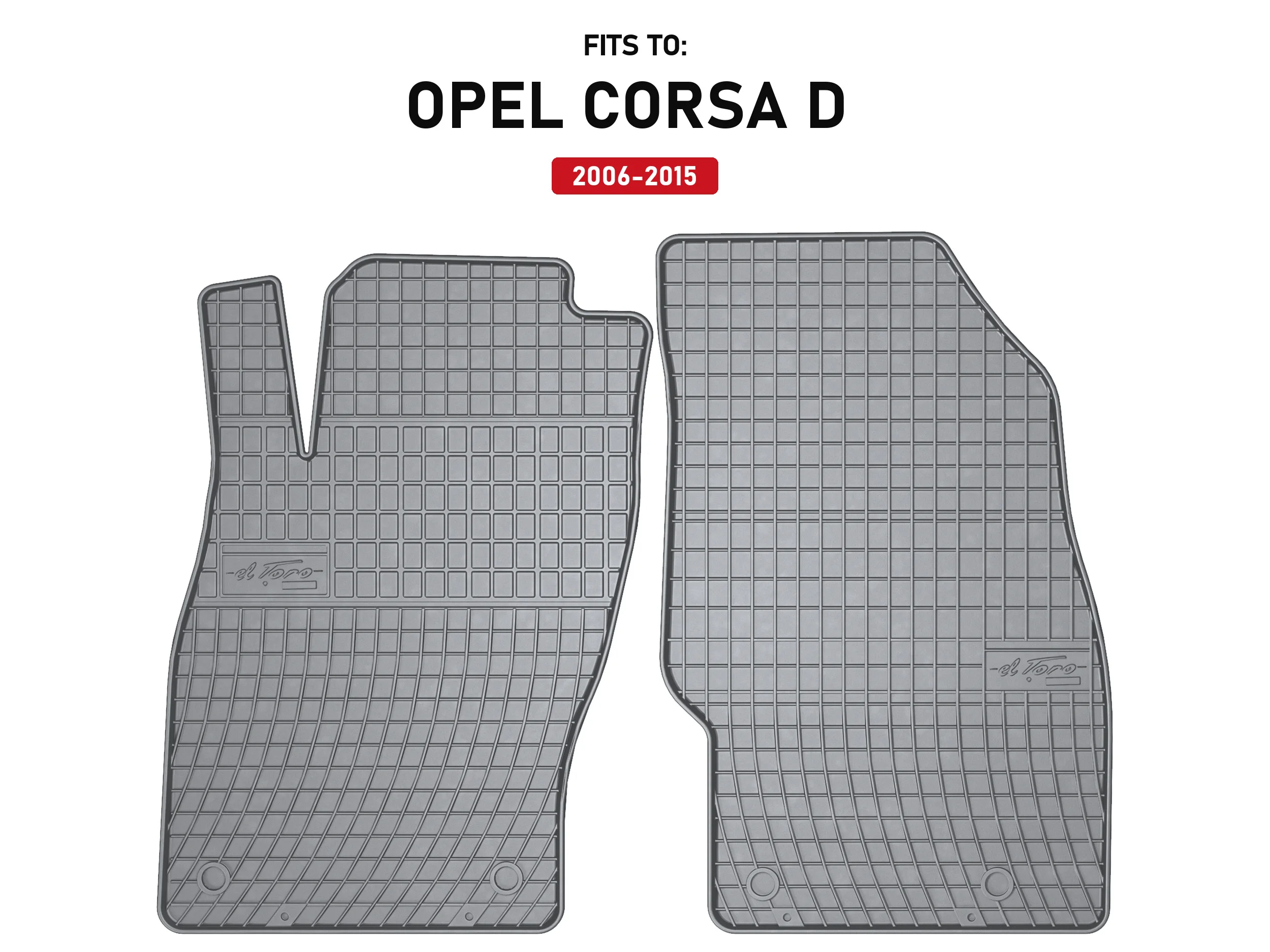 Voorste asrubbermatten voor: Opel Corsa D 2006-2015