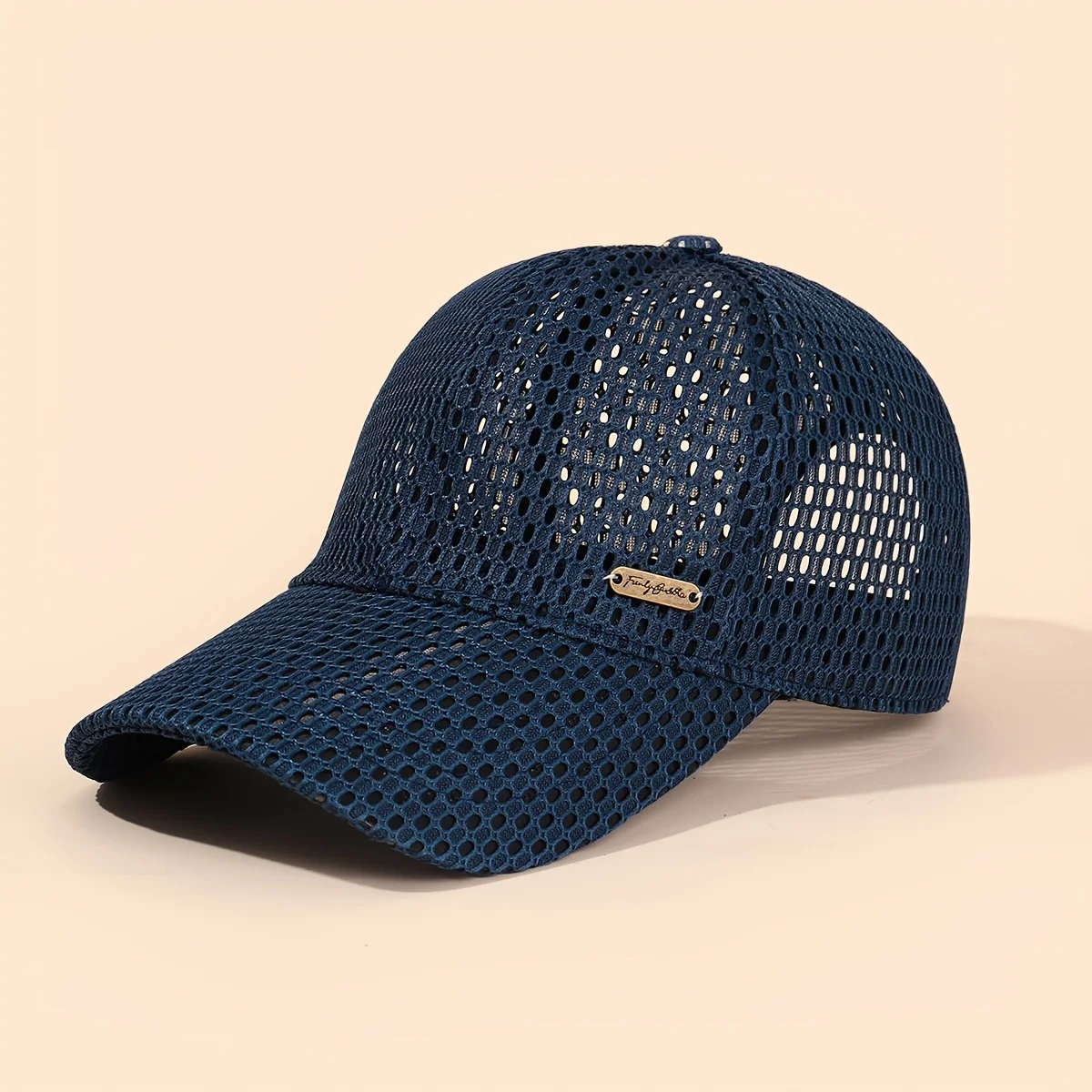 Herren Sommer Dünne Sportkappe Outdoor Mesh Logo Modische Sommer-Baseballkappe Atmungsaktiver Sonnenhut Anglerhut – Detail 7