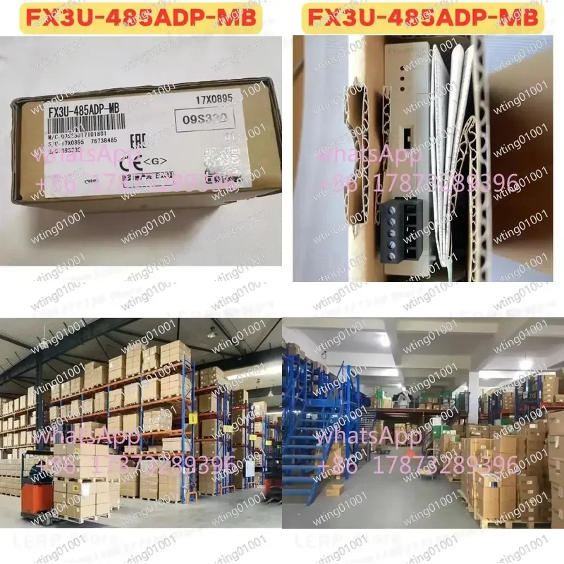 for FX3U 485ADP MB Communication Adapter Module Genuine RS485 Interface Unit High Speed Data Transmission PLC