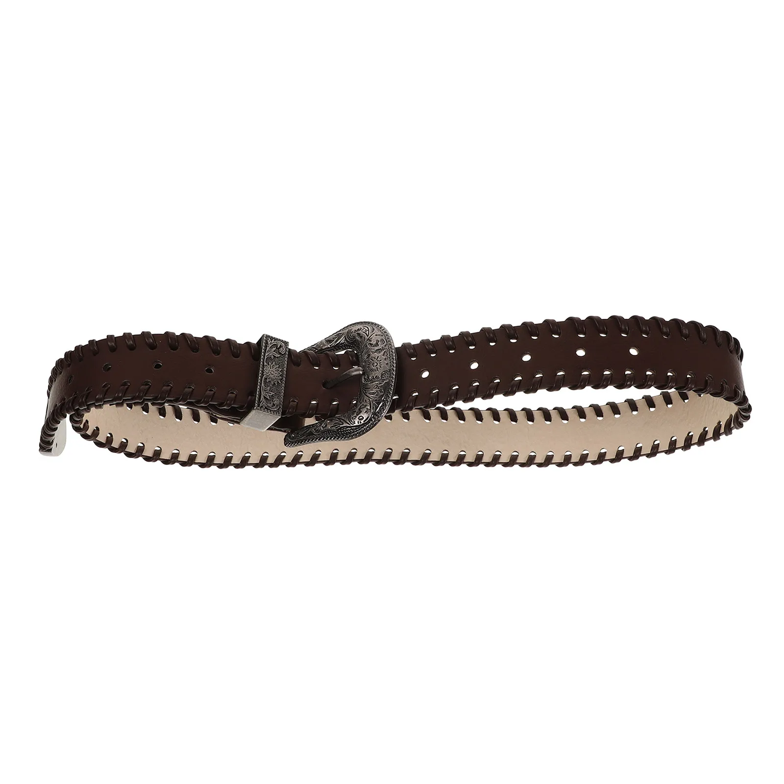

Retro Brown Belt Women Adjustable Length Decorative Dress Belts Vintage Style Wide Belts For Women Dresses Pants