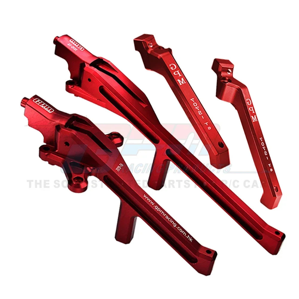 GPM Metal Alloy Front Rear Chassis Brace Shock Tower Support 9520 9521 for Traxxas 1/8 Sledge 4WD Monster Truck 95076-4 RC Car