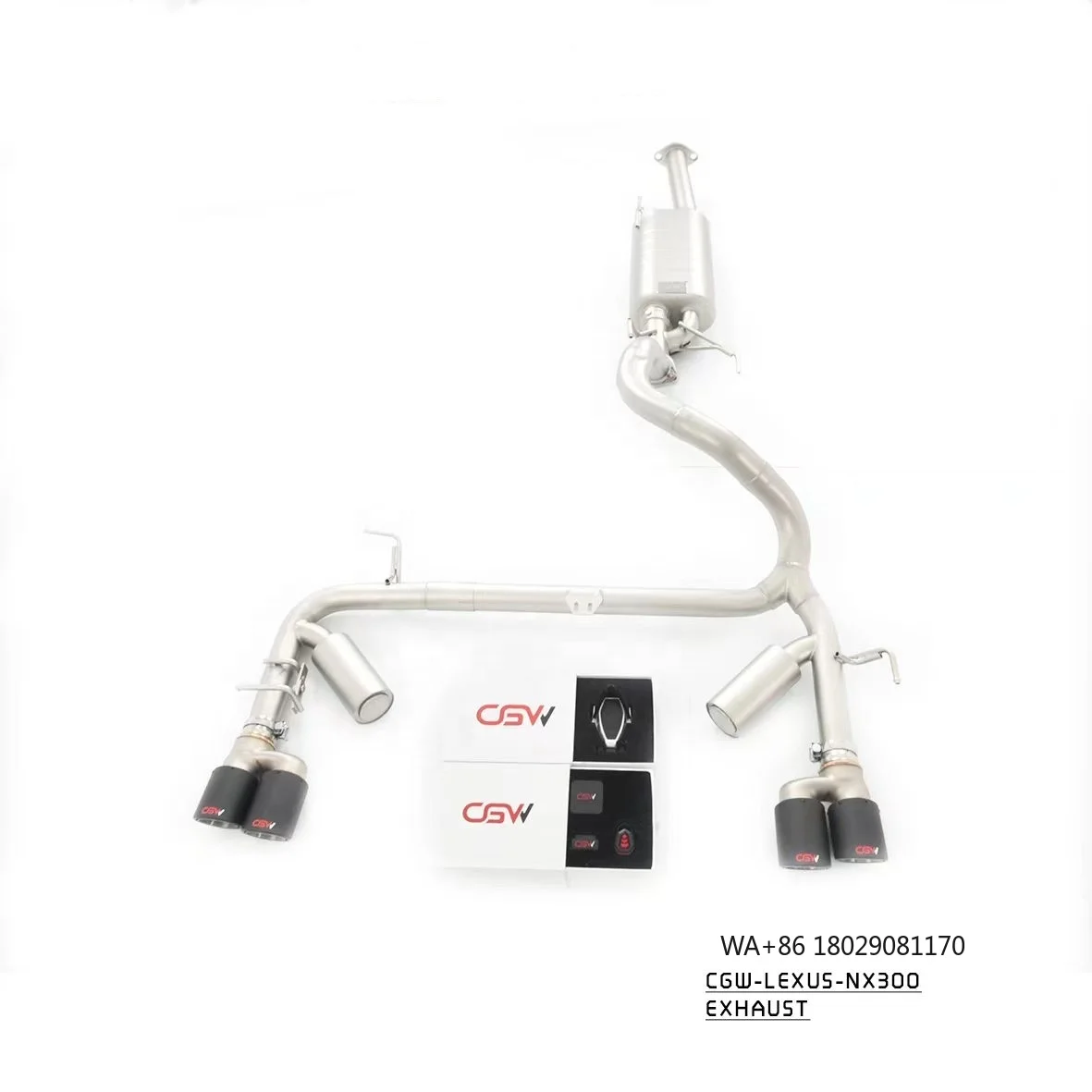 

Sand Blast or Polishing Exhaust Muffler Catback for NX300