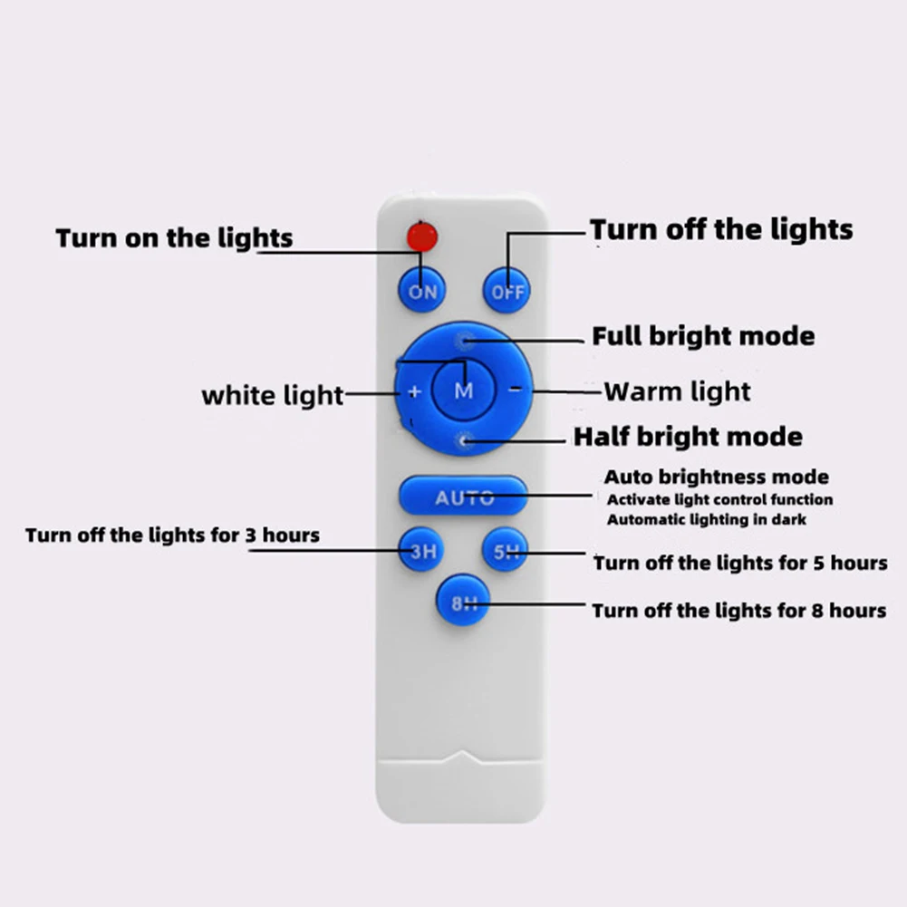 Round Solar Light Panel Remote Control LED Energy-Saving Environmentally Round Ceiling Light Panel 12W Household FriendlyTool