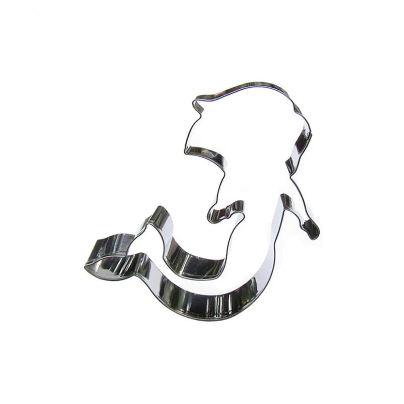 

Форма русалки для печенья, машина для тиснения печенья, Кондитерская форма, форма для выпечки из нержавеющей стали, кухонные инструменты для украшения тортов