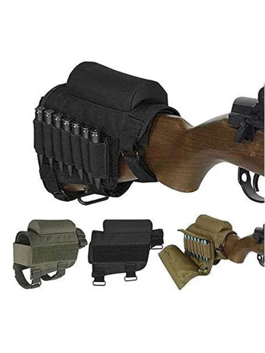 

Multi-functional Tactical Gun Stock Bullet Pouch, CS, 2-in-1, Outdoor