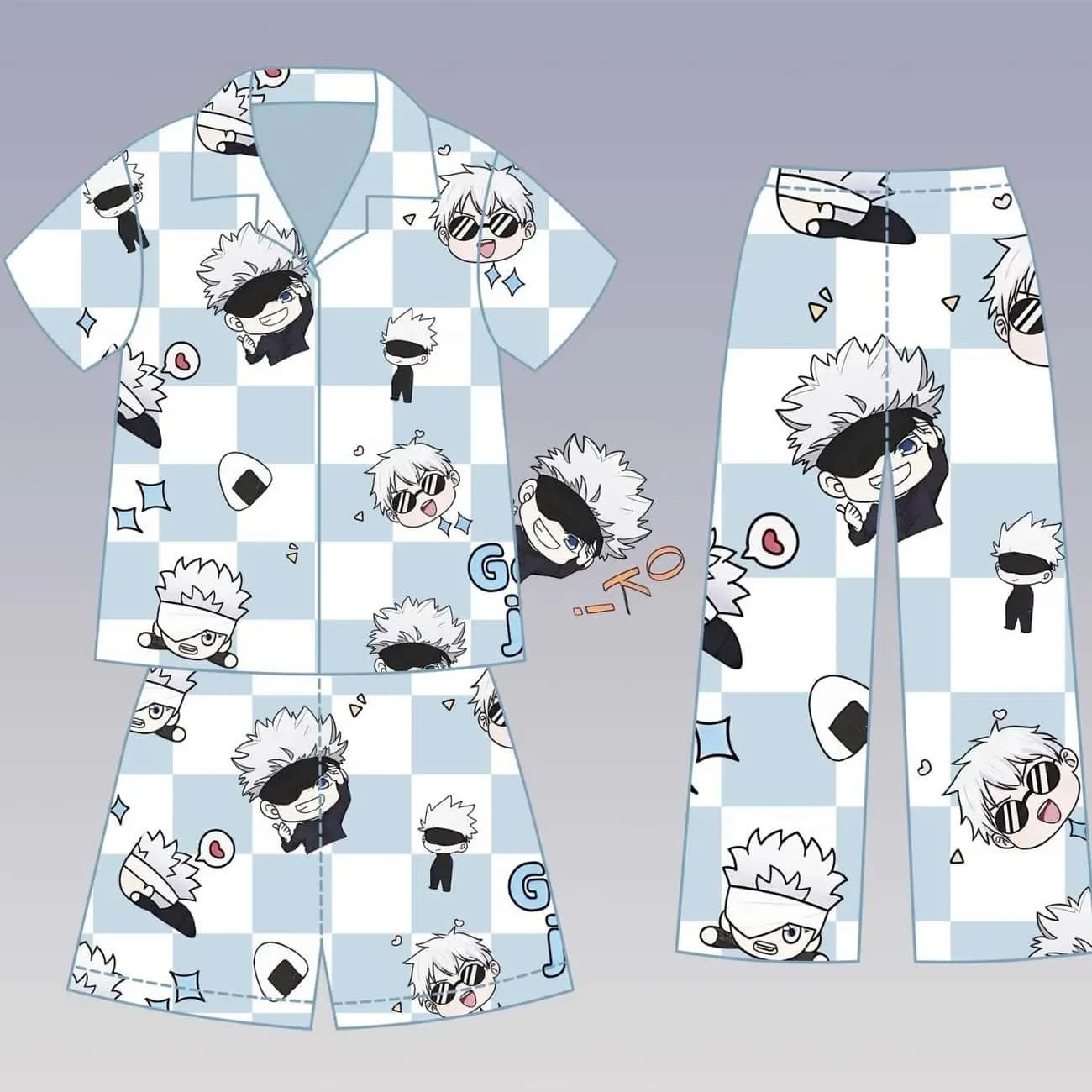 Anime Kawaii Jujutsu Kaisen Itadori Yuji pigiama Set Cartoon coppia carina vestiti per la casa Set animazione periferiche Homewear costumi