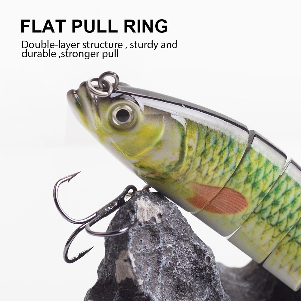 Señuelo articulado Hanlin – crankbait hundible para lucio y lubina - imagen 5