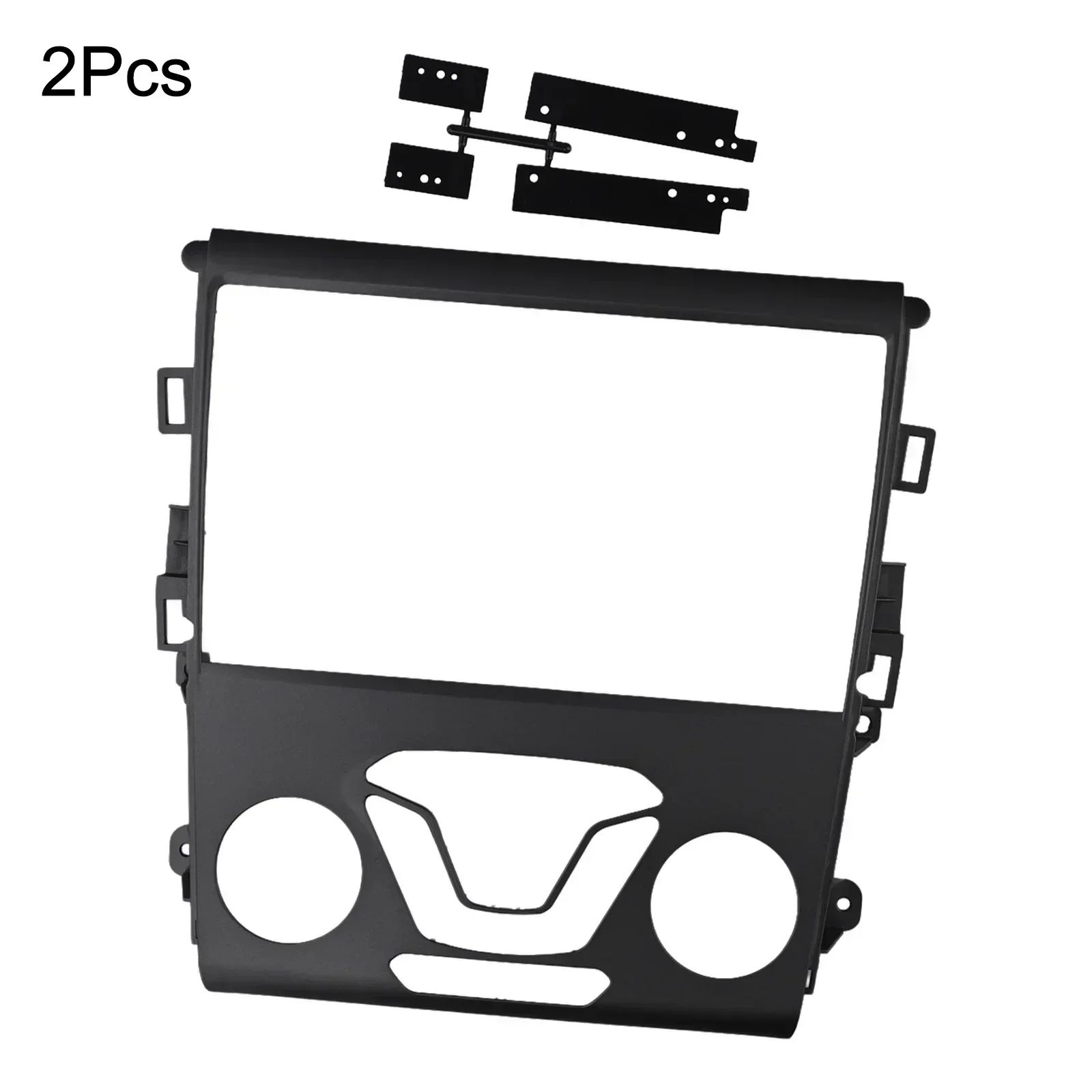 Black 2 Din Car Stereo Dash Panel Frame for Ford Fusion For Mondeo Perfect Fit Stable and Reliable Performance