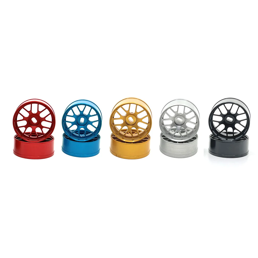 4Pcs Metal Wheel Rim Wheel Hub for Wltoys 284131 K969 K989 K999 P929 Mini-Z Mini-Q Mini-D 1/28 RC Car Upgrade Parts,3