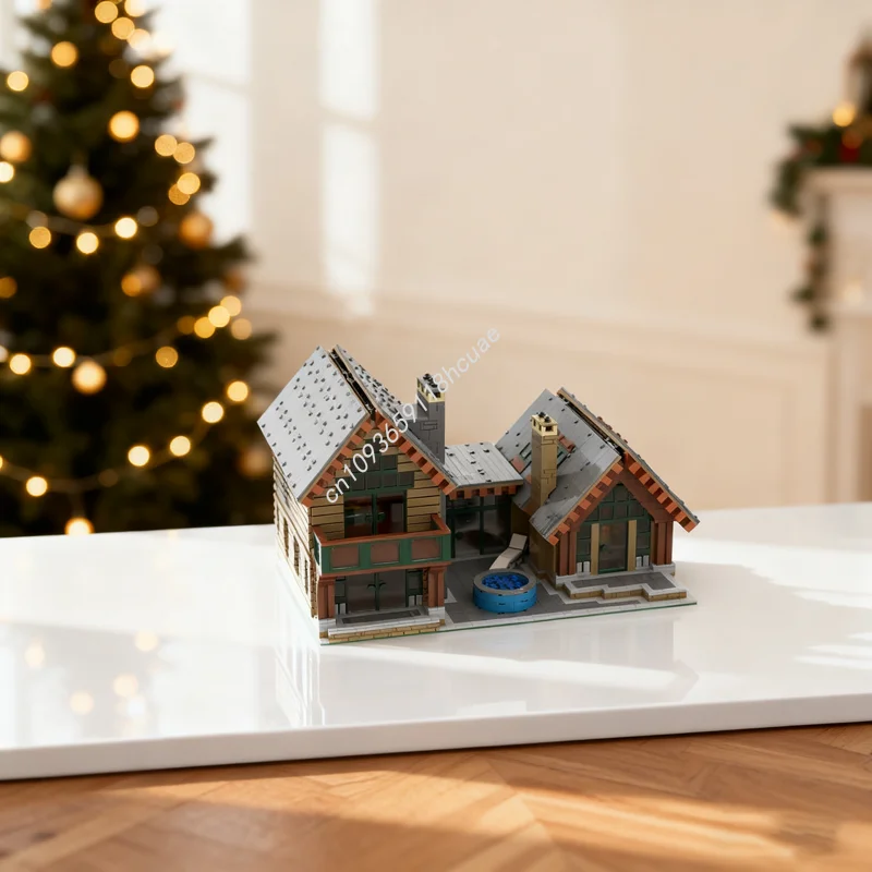 

4239 шт. MOC The Retreat Роскошная лесная модульная модель строительных блоков игрушка собрать DIY рождественские подарки творческая идея для детей