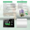 Détecteur portatif de Concentration d'oxygène K6-O2, détection de température et d'humidité, Test d'oxygène, alarmes d'excitation 4