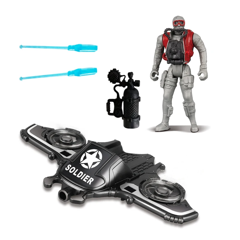 Special Forces Diving Soldier Shooting Game Action Figure Modle Military Catapult Submersible Play Kid Boy Toys w/ Gift Box