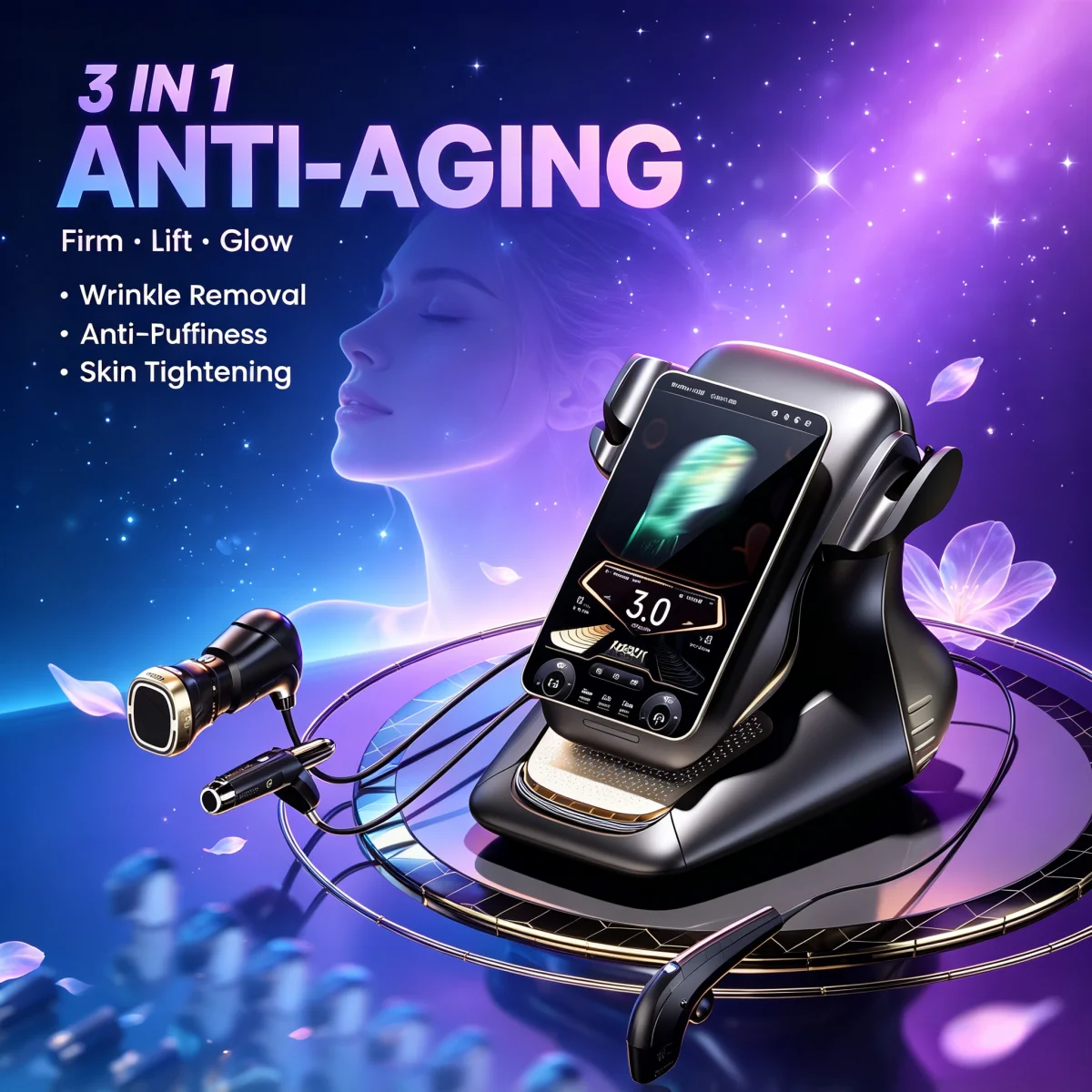 Beauty Salon Equipment 360MAX 25D HiFU 3 In 1 Non Invasive Facial Slimming Anti Aging Body Firming