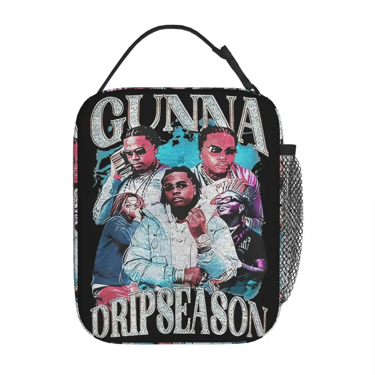 Rapper Gunna Wunna World Thermal Insulated Lunch Bags for Picnic Portable Food Bag Cooler Thermal Lunch Boxes