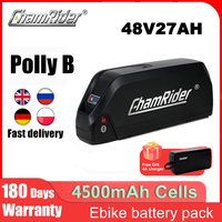 Polly B Chamrider Electric Bicycle Battery 48V 21700 Cells Downtube Battery 27AH Ebike Battery 50A BMS 1000W 1500W