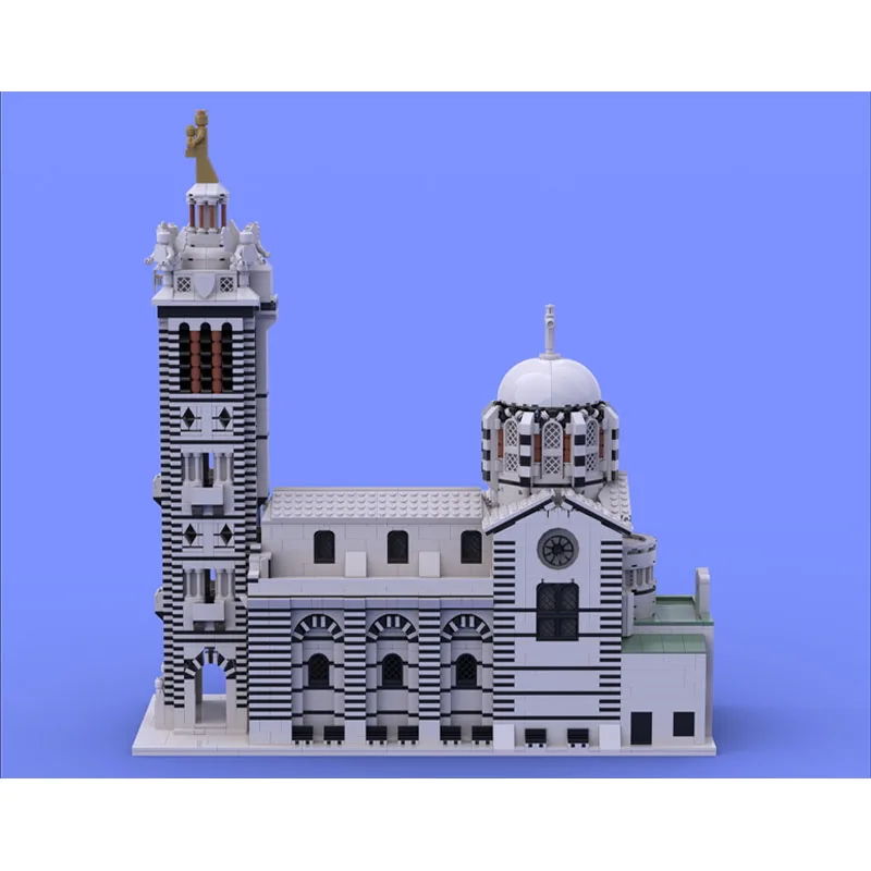 MOC-195588 مدينة جيودا كاتدرائية عرض الشارع اللبنات نموذج، 4070 أجزاء، الكبار، الأولاد، لعبة عيد ميلاد الأطفال هدية #4