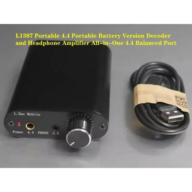 

FOR L1387 Portable battery version decoder and headphone amplifier all-in-one machine, 4.4 balanced,impedance 16-120 ohms