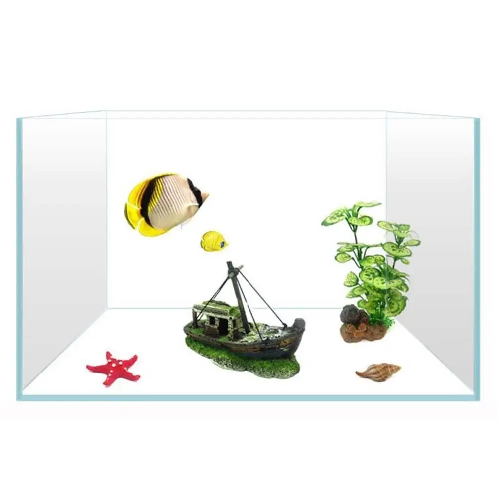 Decoration Fish Rest Wreck Aquarium Decoration Fish Tank Landscape Landscaping Accessories Submarine Ornaments Sunken Ship