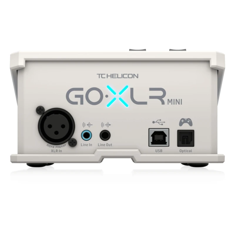 جهاز TC HELICON Go XLR MINI "Go Live" لسطح المكتب خلاط ميكروفون Midas منخفض الضوضاء للغاية للتحكم في البث عبر الإنترنت على الصوت