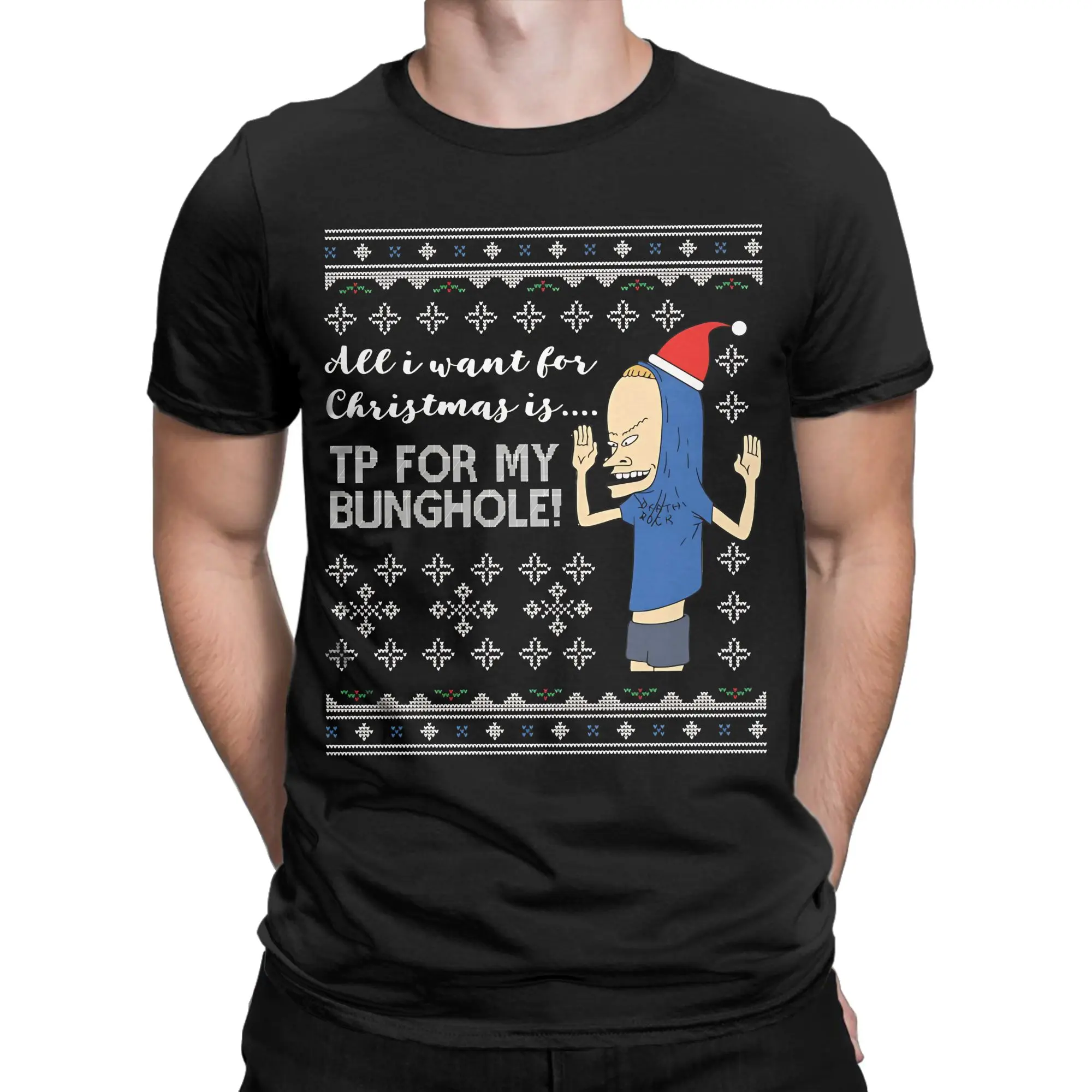 

Beavis And Butthead Cornholio TP Bunghole Wish T Shirt 100% Cotton Clothes Novelty Round Neck Tee Shirt Adult T-Shirts