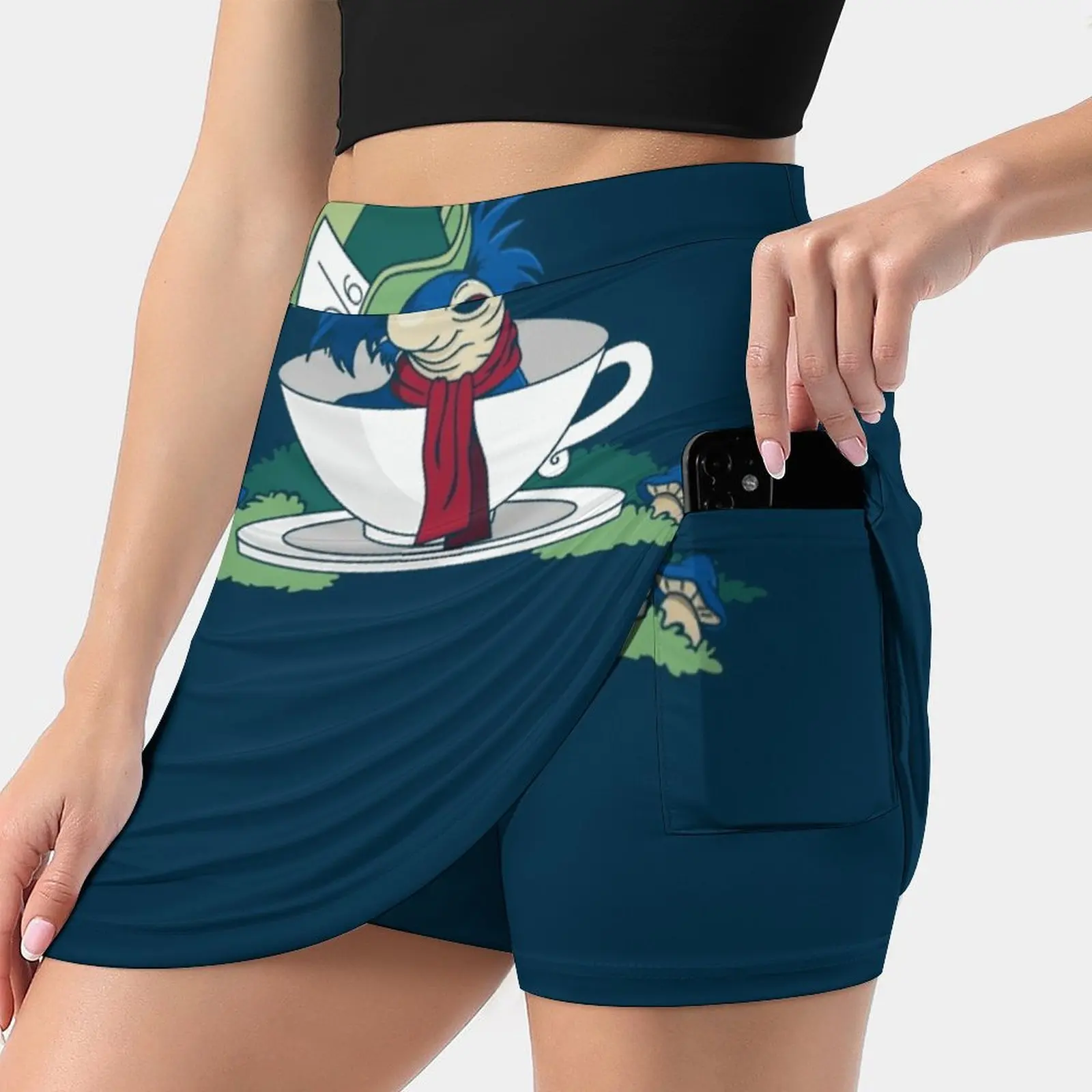 A Nice Cup Of Tea Women's skirt Aesthetic skirts New Fashion Short Skirts Labyrinth Alice In Mad Hatter Hatter Alice Worm Ello