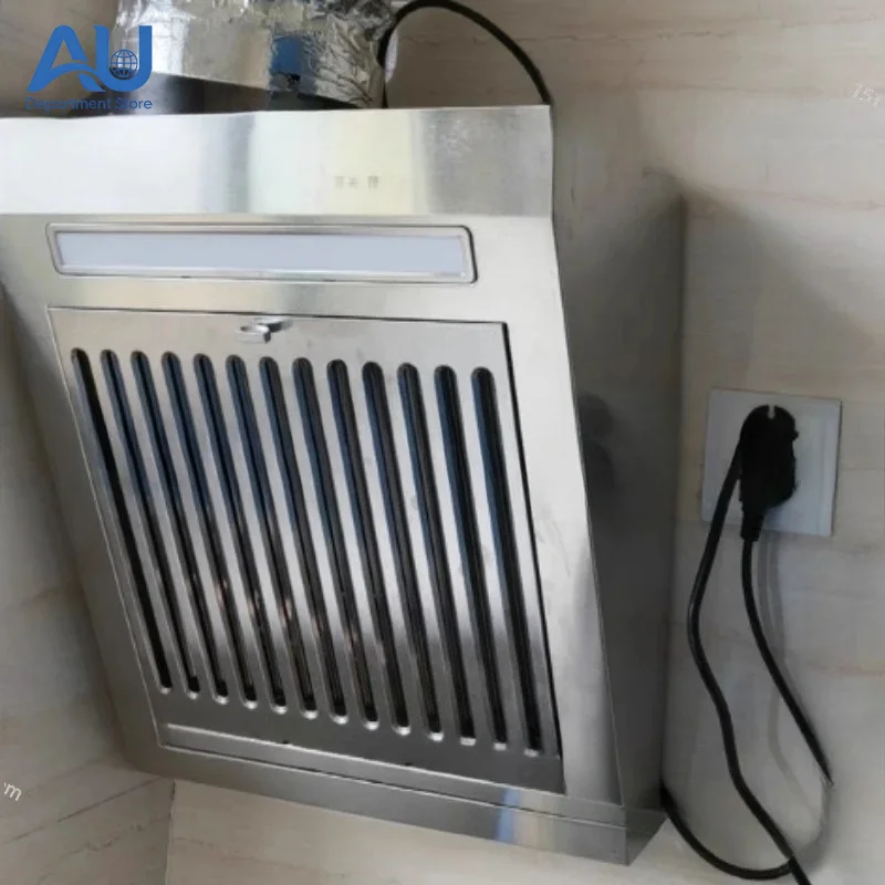 Mini 230W Mini Side Suction Range Hood Stainless Steel Panel Hanging Household Ventilator 380mm Kitchen Exhaust Cooker Hoods