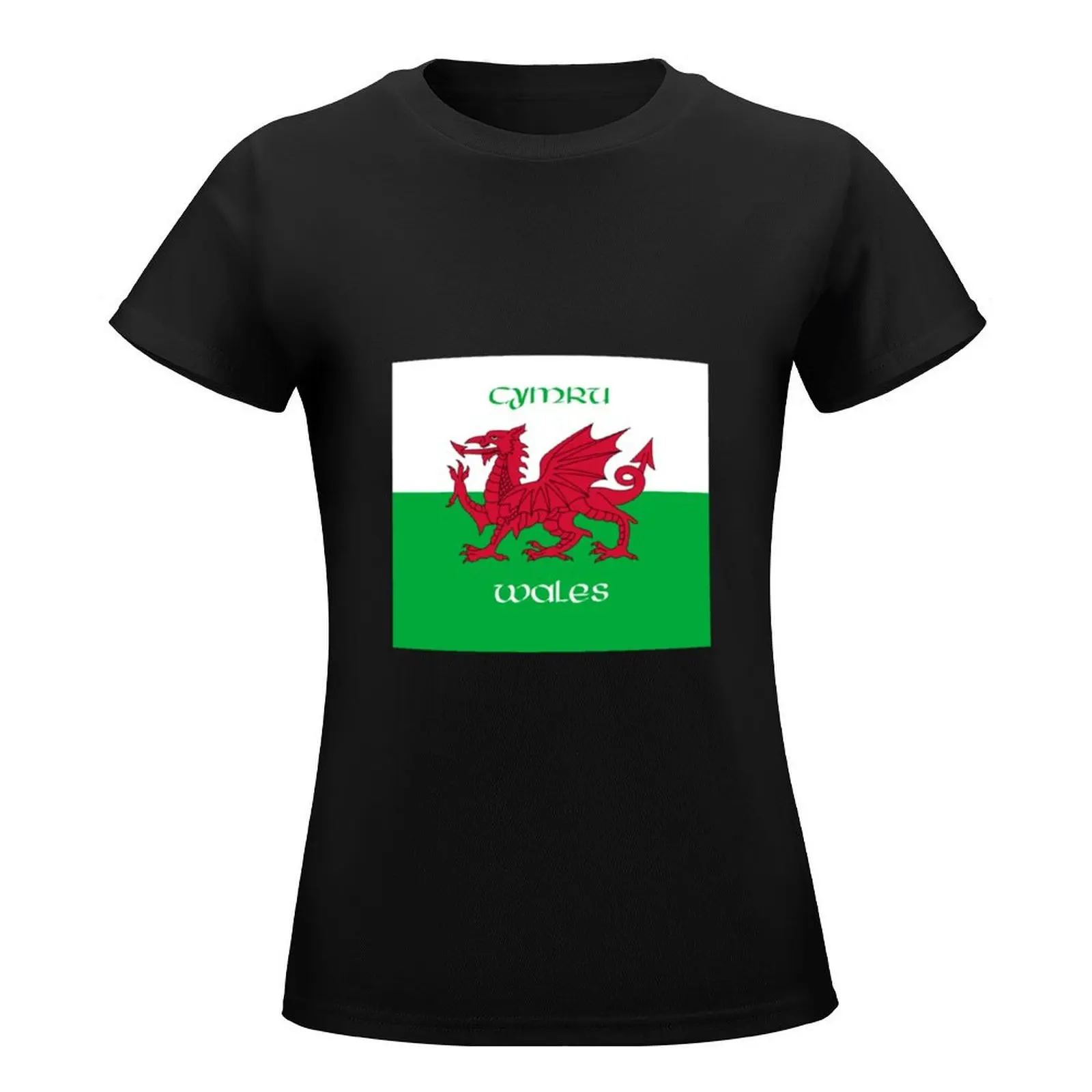 CymruWales - The Welsh Dragon Flag T-Shirt summer clothes summer top animal print shirt for girls oversized t shirts for Women