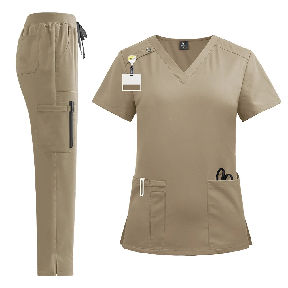 High Quality Medical Scrubs Sets Hospital Doctors Uniforms Nurses Accessories Dental Clinic Beauty Salon Lab Workwear Clothes